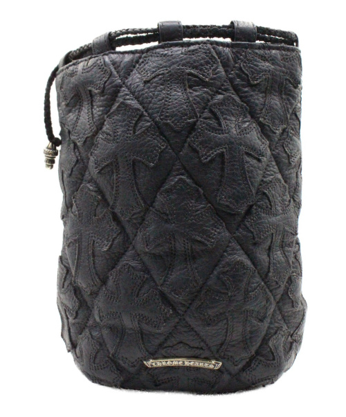 CHROME HEARTS（クロムハーツ）CHROME HEARTS (クロムハーツ) クロスパッチ 巾着 ネイビー サイズ:-の古着・服飾アイテム