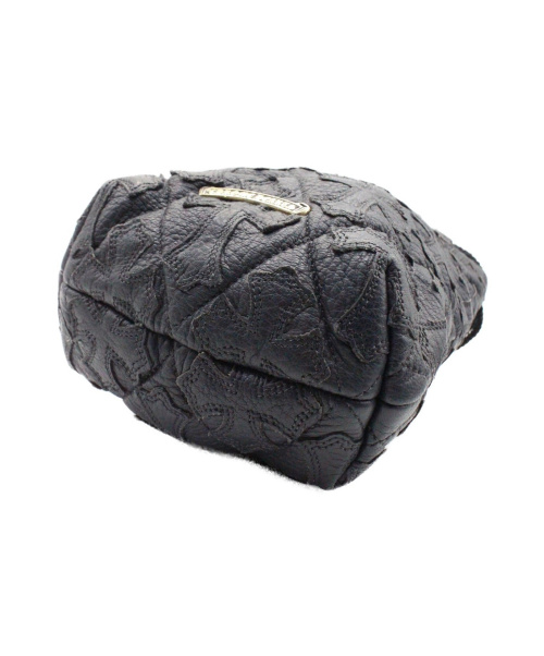 CHROME HEARTS（クロムハーツ）CHROME HEARTS (クロムハーツ) クロスパッチ 巾着 ネイビー サイズ:-の古着・服飾アイテム