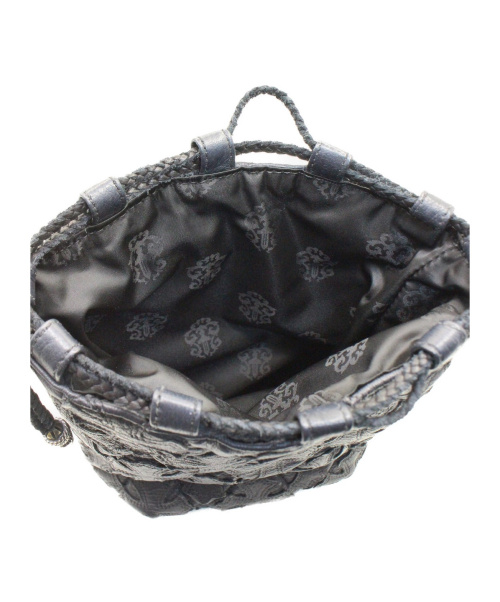 CHROME HEARTS（クロムハーツ）CHROME HEARTS (クロムハーツ) クロスパッチ 巾着 ネイビー サイズ:-の古着・服飾アイテム