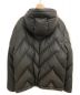 LOUIS VUITTON (ルイ ヴィトン) レザーフーデットダウンジャケット ダークブラウン サイズ:50 ラムレザー：228000円