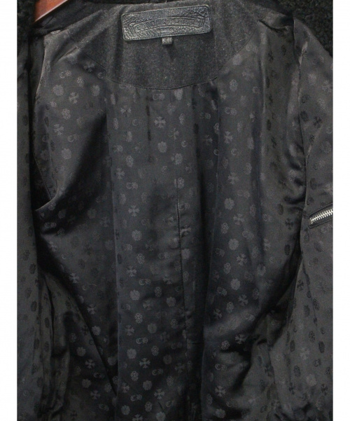CHROME HEARTS（クロムハーツ）CHROME HEARTS (クロムハーツ) ボアジャケット ダークグレー サイズ:Lの古着・服飾アイテム