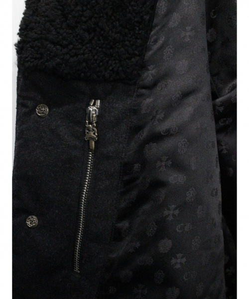 CHROME HEARTS（クロムハーツ）CHROME HEARTS (クロムハーツ) ボアジャケット ダークグレー サイズ:Lの古着・服飾アイテム