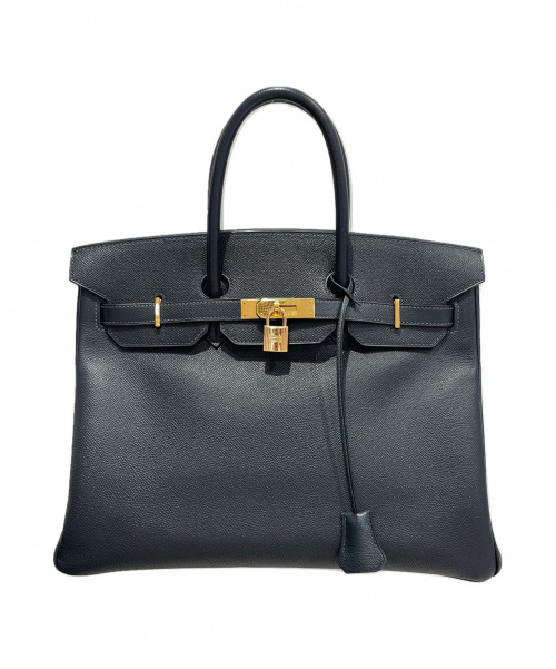 HERMES（エルメス）HERMES (エルメス) バーキン35 ダークネイビー サイズ:35 クシュベル □G刻印 ゴールド金具　の古着・服飾アイテム