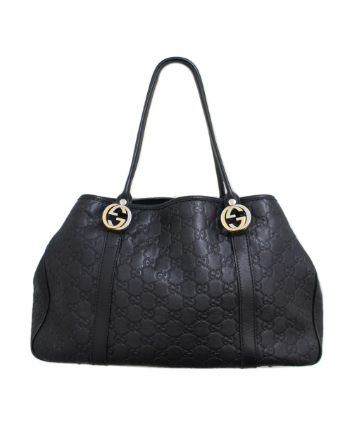 GUCCI（グッチ）GUCCI (グッチ) グッチシマ GGツインズ トートバッグ ブラック サイズ:- GG グッチシマ 232957 520981の古着・服飾アイテム