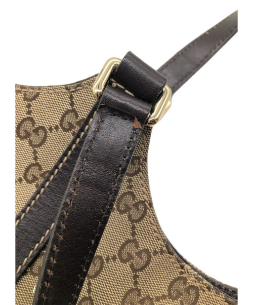GUCCI（グッチ）GUCCI (グッチ) GGキャンバスショルダーバッグ ベージュ サイズ:-の古着・服飾アイテム
