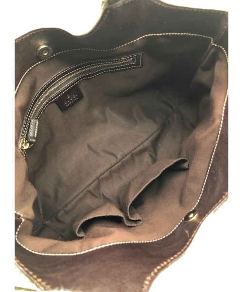 GUCCI（グッチ）GUCCI (グッチ) GGキャンバスショルダーバッグ ベージュ サイズ:-の古着・服飾アイテム