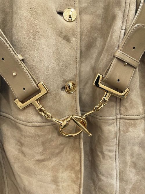 GUCCI（グッチ）GUCCI (グッチ) ムートンコート ベージュ サイズ:38の古着・服飾アイテム