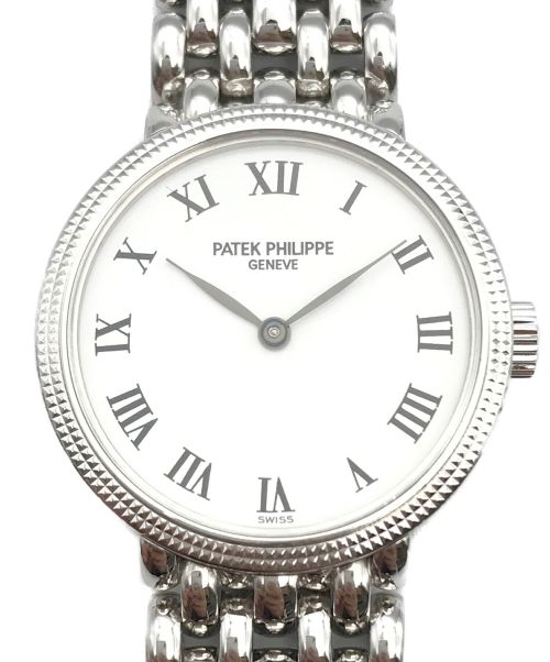 PATEK PHILIPPE（パテックフィリップ）PATEK PHILIPPE (パテックフィリップ) レディースリストウォッチ ホワイトの古着・服飾アイテム