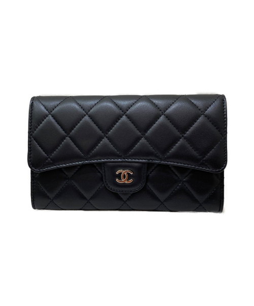 CHANEL（シャネル）CHANEL (シャネル)  マトラッセ長財布 ブラック サイズ:- マトラッセ A31506 16673347の古着・服飾アイテム