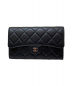 CHANEL（シャネル）の古着「 マトラッセ長財布」｜ブラック