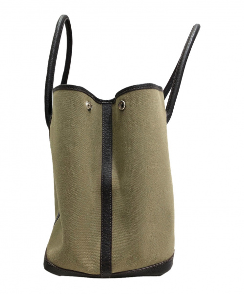 HERMES（エルメス）HERMES (エルメス) トートバッグ オリーブ サイズ:PM ガーデンパーティーPM トワルオフィシエ □Fの古着・服飾アイテム
