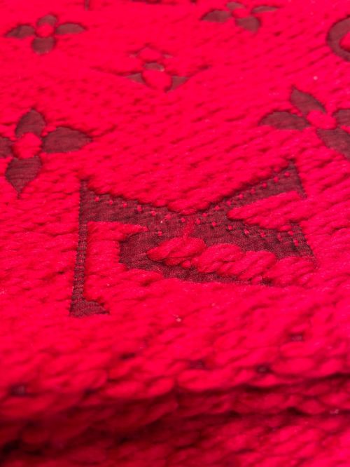LOUIS VUITTON（ルイ ヴィトン）LOUIS VUITTON (ルイ ヴィトン) エシャルプ ロゴマニア レッド サイズ:-の古着・服飾アイテム