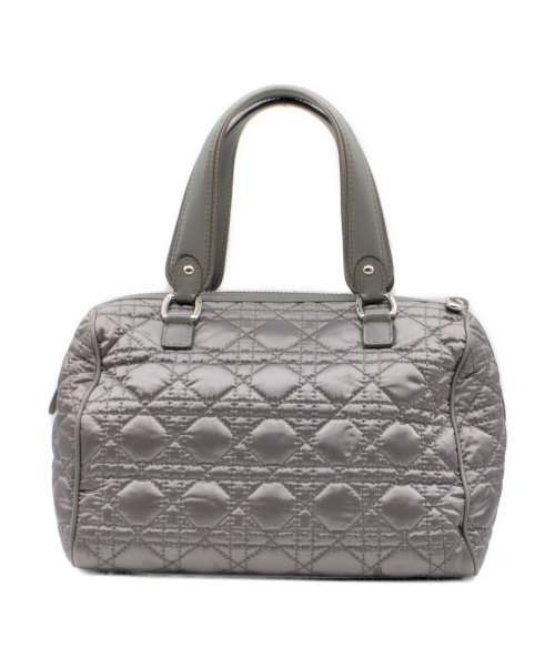 Christian Dior（クリスチャン ディオール）Christian Dior (クリスチャン ディオール) レディディオール キルティングハンドバッグ グレー サイズ:- 02-BO-0049の古着・服飾アイテム