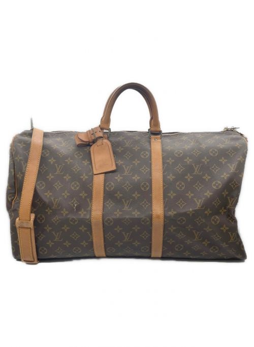 LOUIS VUITTON（ルイ ヴィトン）LOUIS VUITTON (ルイ ヴィトン) キーポル・バンドリエール55 ブラウン サイズ:55の古着・服飾アイテム