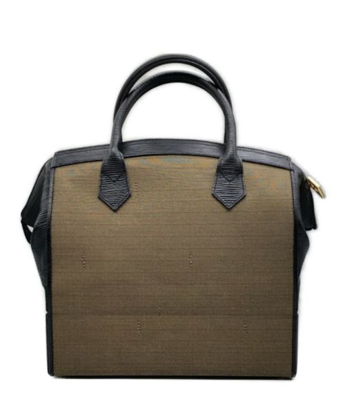 FENDI（フェンディ）FENDI (フェンディ) ペカン柄バニティハンドバッグ ブラック×ブラウン サイズ:-の古着・服飾アイテム