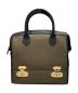 FENDI（フェンディ）の古着「ペカン柄バニティハンドバッグ」｜ブラック×ブラウン