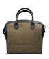 FENDI (フェンディ) ペカン柄バニティハンドバッグ ブラック×ブラウン サイズ:-：54800円