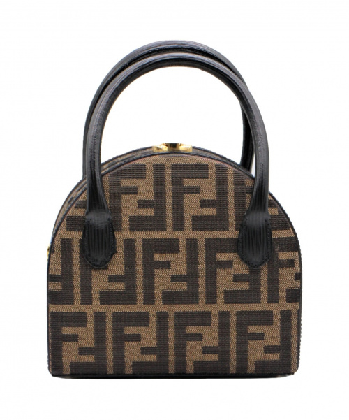 FENDI（フェンディ）FENDI (フェンディ) ズッカ柄ミニハンドバッグ ブラック サイズ:- ズッカの古着・服飾アイテム