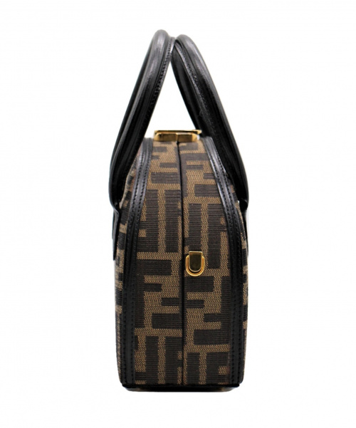 FENDI（フェンディ）FENDI (フェンディ) ズッカ柄ミニハンドバッグ ブラック サイズ:- ズッカの古着・服飾アイテム