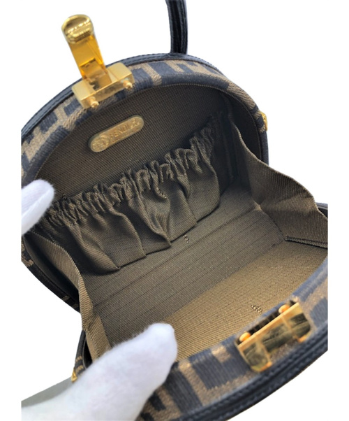 FENDI（フェンディ）FENDI (フェンディ) ズッカ柄ミニハンドバッグ ブラック サイズ:- ズッカの古着・服飾アイテム