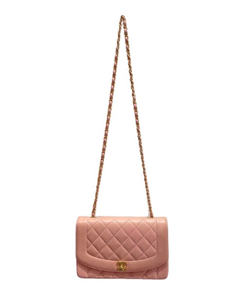 CHANEL（シャネル）CHANEL (シャネル) ダイアナフラップマトラッセ ピンク サイズ:25の古着・服飾アイテム