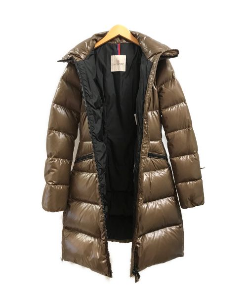 MONCLER（モンクレール）MONCLER (モンクレール) ロングダウンコート ブラウンの古着・服飾アイテム