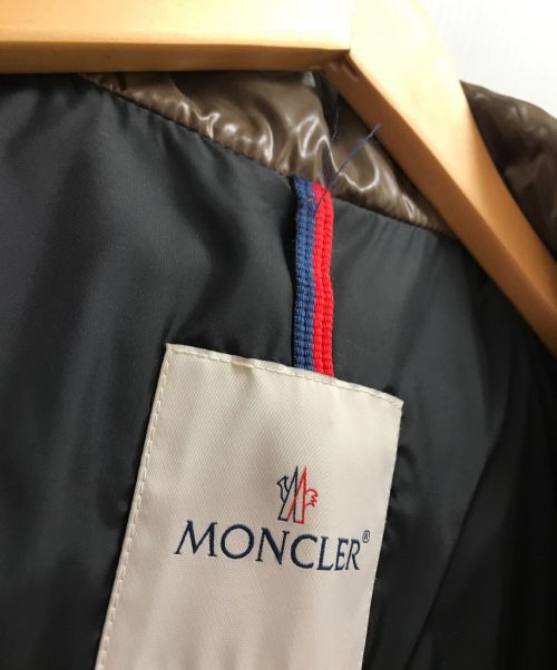 MONCLER（モンクレール）MONCLER (モンクレール) ロングダウンコート ブラウンの古着・服飾アイテム
