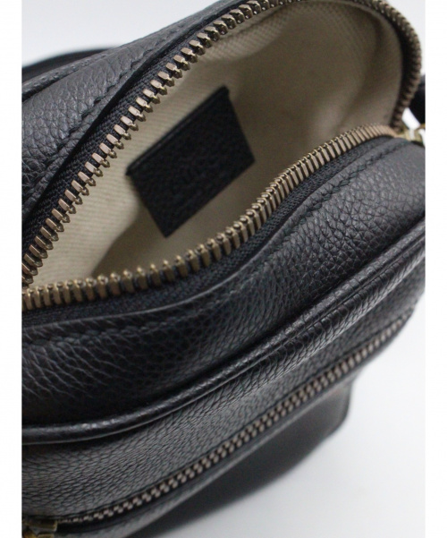 GUCCI（グッチ）GUCCI (グッチ) グッチプリント ロゴ ショルダーバッグ ブラック サイズ:-の古着・服飾アイテム