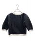 CHANEL (シャネル) 5分袖ノーカラージャケット ホワイト×ブラック サイズ:34：99800円