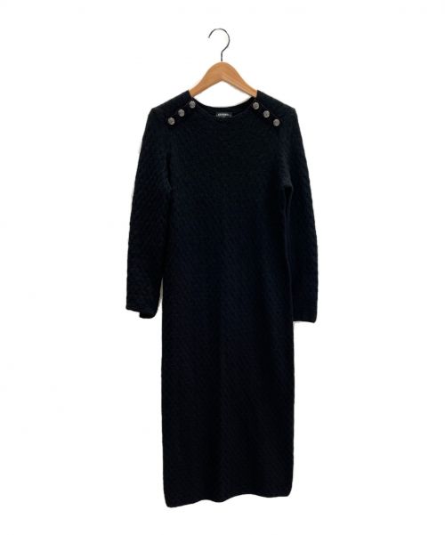 CHANEL（シャネル）CHANEL (シャネル) ニットワンピース ブラック サイズ:34の古着・服飾アイテム