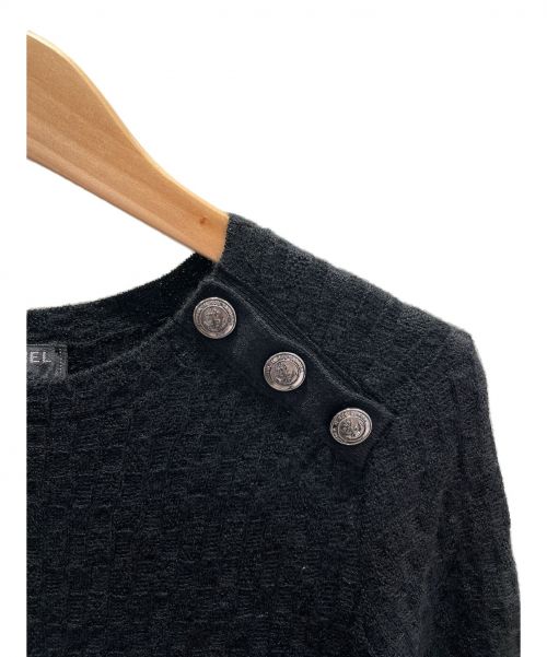 CHANEL（シャネル）CHANEL (シャネル) ニットワンピース ブラック サイズ:34の古着・服飾アイテム