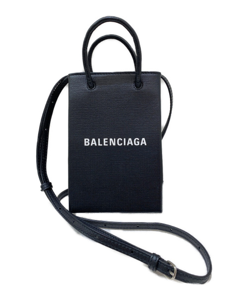 BALENCIAGA（バレンシアガ）BALENCIAGA (バレンシアガ) ショッピングフォンフォルダー ブラック サイズ:-の古着・服飾アイテム