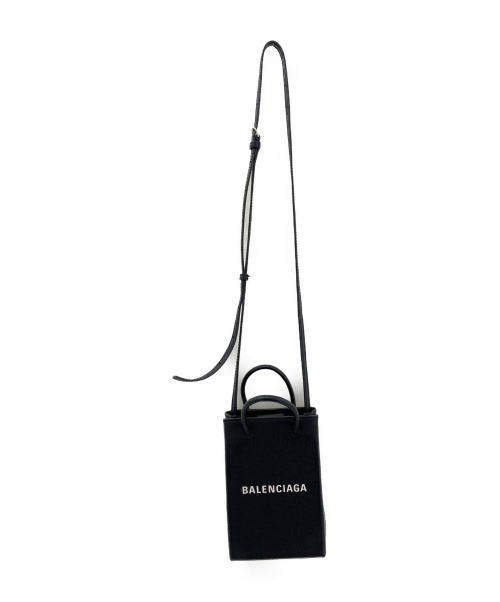 BALENCIAGA（バレンシアガ）BALENCIAGA (バレンシアガ) ショッピングフォンフォルダー ブラック サイズ:-の古着・服飾アイテム
