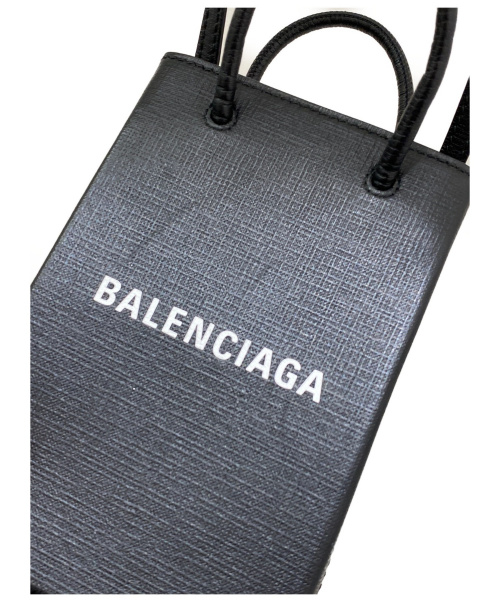 BALENCIAGA（バレンシアガ）BALENCIAGA (バレンシアガ) ショッピングフォンフォルダー ブラック サイズ:-の古着・服飾アイテム