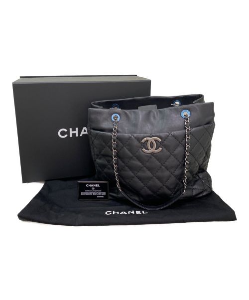CHANEL（シャネル）CHANEL (シャネル) マトラッセチェーントートバッグ ブラック サイズ:-の古着・服飾アイテム