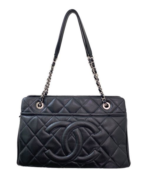 CHANEL（シャネル）CHANEL (シャネル) デカココチェーントートバッグ ブラック サイズ:-の古着・服飾アイテム