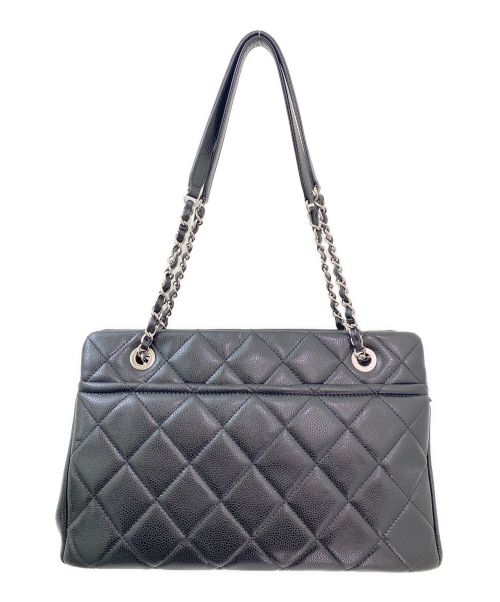 CHANEL（シャネル）CHANEL (シャネル) デカココチェーントートバッグ ブラック サイズ:-の古着・服飾アイテム