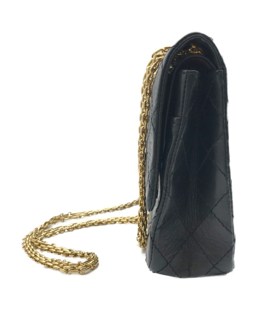 CHANEL（シャネル）CHANEL (シャネル) チェーンショルダーバッグ ブラック ラムスキンの古着・服飾アイテム