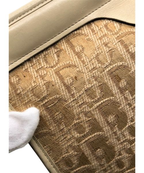 Christian Dior（クリスチャン ディオール）Christian Dior (クリスチャン ディオール) トロッター柄チェーンショルダーバッグ ベージュ サイズ:- トロッターの古着・服飾アイテム