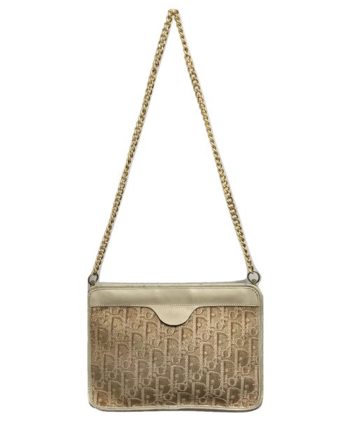 Christian Dior（クリスチャン ディオール）Christian Dior (クリスチャン ディオール) トロッター柄チェーンショルダーバッグ ベージュ サイズ:- トロッターの古着・服飾アイテム