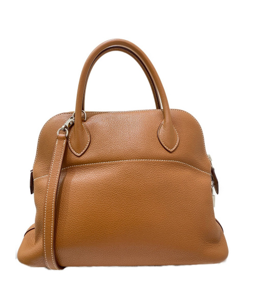 HERMES（エルメス）HERMES (エルメス) ボリード31 ゴールド（ブラウン） サイズ:31 ボリード31 □K刻印の古着・服飾アイテム