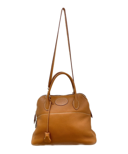 HERMES（エルメス）HERMES (エルメス) ボリード31 ゴールド（ブラウン） サイズ:31 ボリード31 □K刻印の古着・服飾アイテム