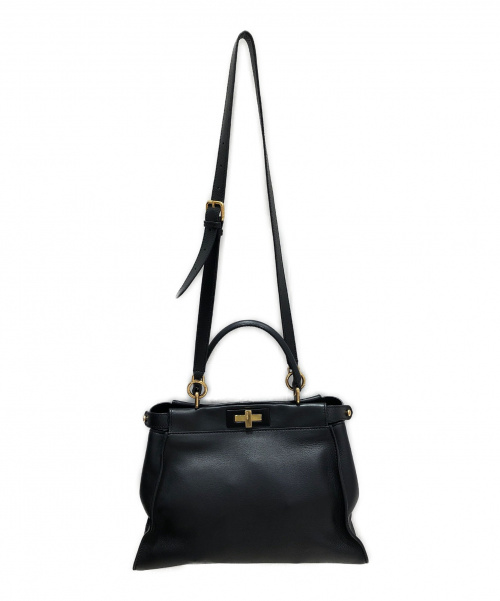 FENDI（フェンディ）FENDI (フェンディ) ピーカブー ブラック サイズ:- ゴールド金具 8BN290-3ZN-169-3355の古着・服飾アイテム