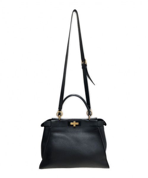 FENDI（フェンディ）FENDI (フェンディ) ピーカブー ブラック サイズ:- ゴールド金具 8BN290-3ZN-169-3355の古着・服飾アイテム