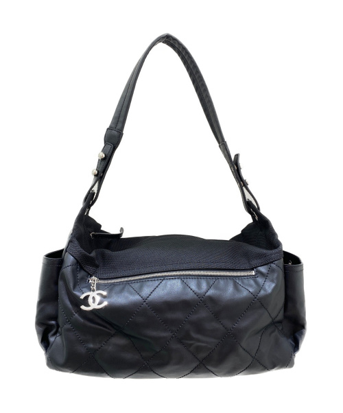 CHANEL（シャネル）CHANEL (シャネル) パリビアリッツショルダーバッグ ブラック サイズ:-の古着・服飾アイテム
