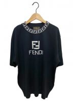 FENDIフェンディ）の古着「半袖ロゴニット」｜ブラック