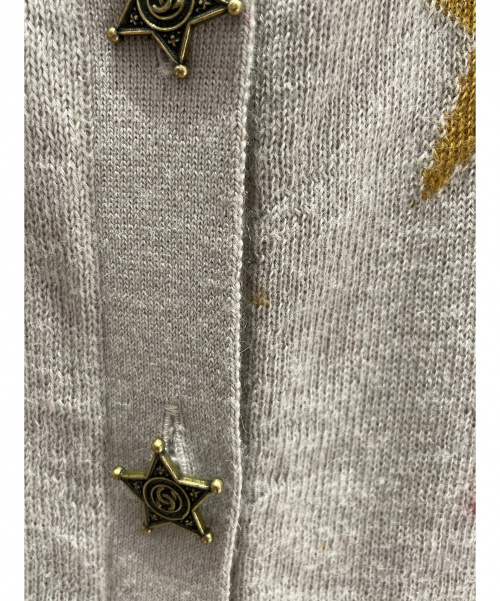 CHANEL（シャネル）CHANEL (シャネル) カシミヤ混スターカーディガン ベージュ サイズ:36 パリダラスコレクションの古着・服飾アイテム