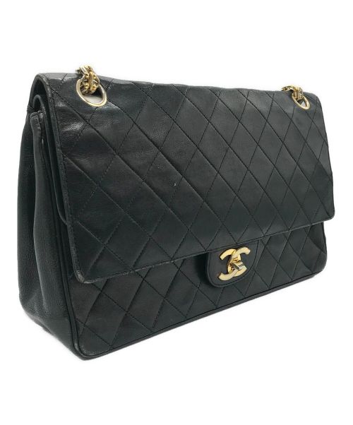CHANEL（シャネル）CHANEL (シャネル) シングルフラップマトラッセ ブラックの古着・服飾アイテム