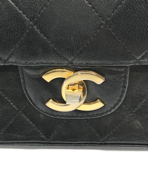 CHANEL（シャネル）CHANEL (シャネル) シングルフラップマトラッセ ブラックの古着・服飾アイテム