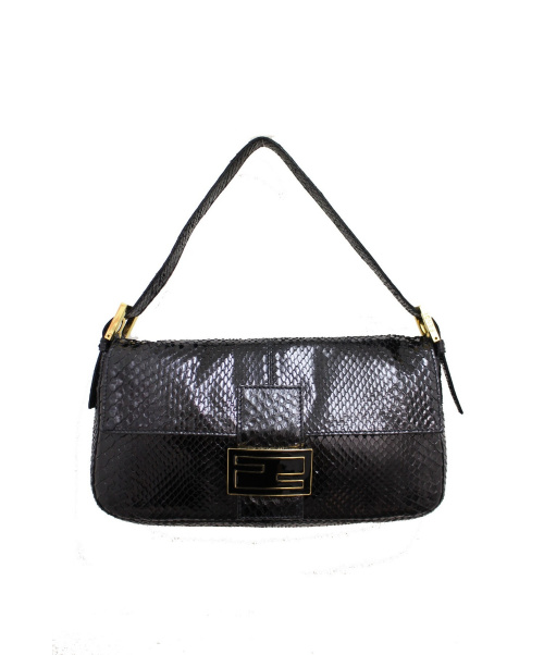 FENDI（フェンディ）FENDI (フェンディ) マンマバケット ブラック サイズ:- マンマバケット パイソンの古着・服飾アイテム